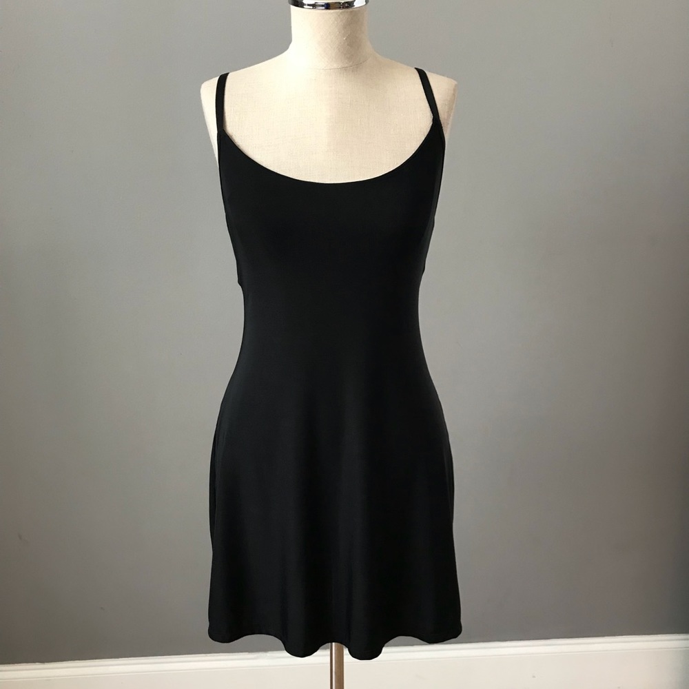 VS black chemise sleepwear slip nighty M